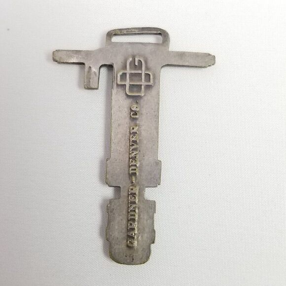 Vintage Gardner Denver Co Jack Hammer Air Drill Advertising Watch Fob Estate - Picture 3 of 7